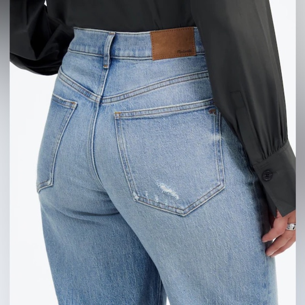 Madewell The Perfect Vintage Wide-Leg Crop Jean in Hallstead Wash - Picture 5 of 9